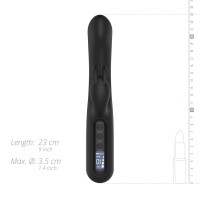 BLAQ - digitális, nyuszis csiklókaros vibrátor (fekete) 86155 termék bemutató kép