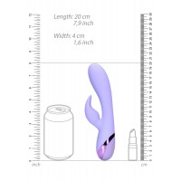 Loveline - akkus nyuszis csiklókaros vibrátor (lila) 85715 termék bemutató kép