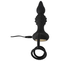 Rebel 2in1 - akkus, rádiós anál vibrátor péniszgyűrűvel (fekete) 71705 termék bemutató kép