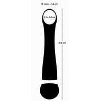 Hot 'n Cold - akkus, hűtő-melegítő G-pont vibrátor (fekete) 71301 termék bemutató kép