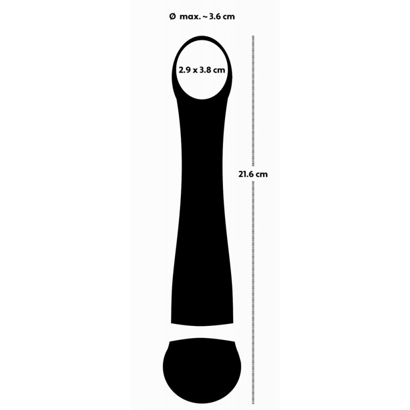 Hot 'n Cold - akkus, hűtő-melegítő G-pont vibrátor (fekete) 92008 termék bemutató kép
