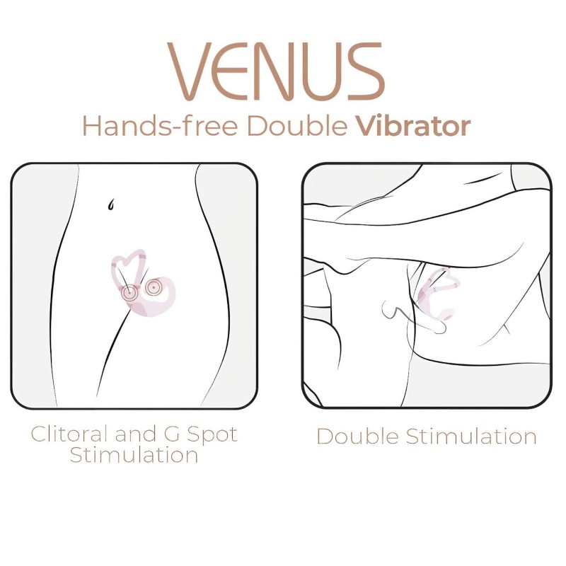 Adrien Lastic Venus - G-pont- és csikló vibrátor (pink) 122569 termék bemutató kép