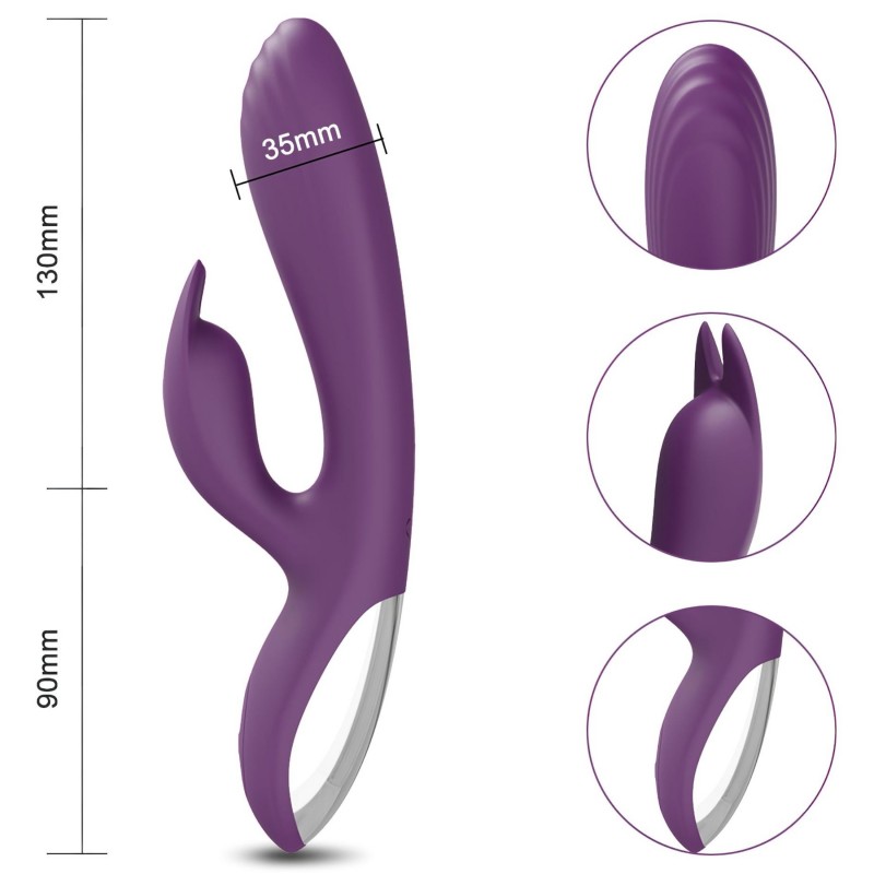 AlvUp - nyuszis G-pont vibrátor (lila) 126014 termék bemutató kép
