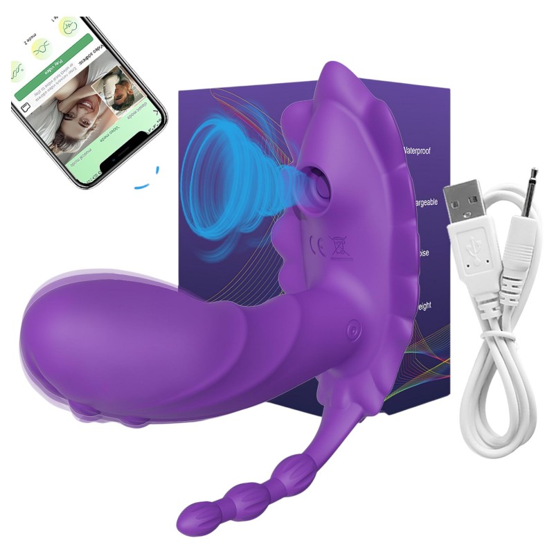 AlvUp - App-vezérelt felhelyezhető vibrátor (lila) 139316 termék bemutató kép