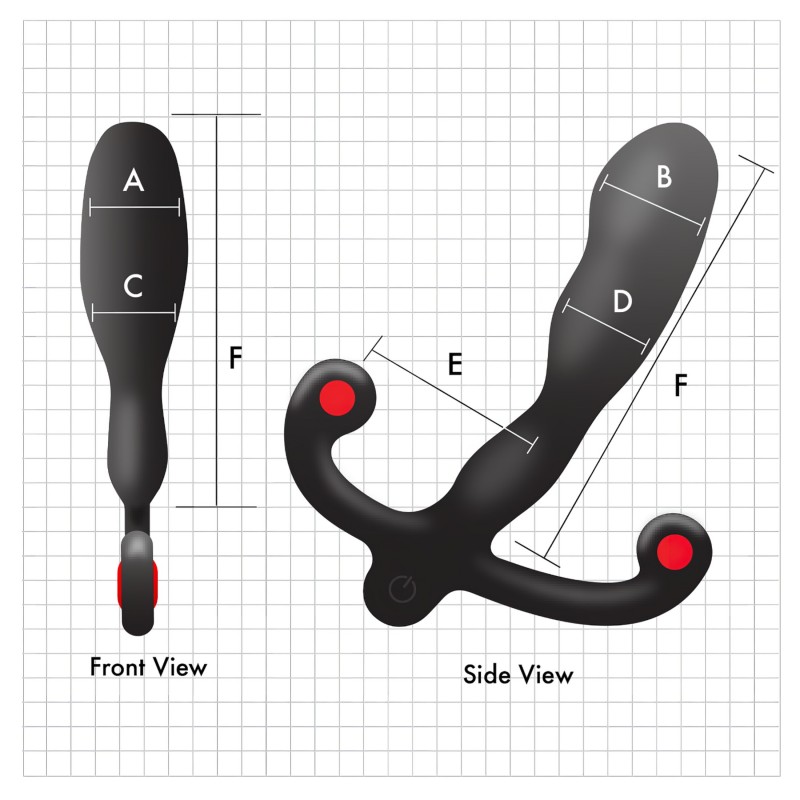 Aneros Helix Syn V - akkus prosztata vibrátor (fekete) - 12,7 cm 168077 termék bemutató kép