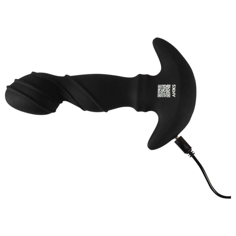 ANOS - mozgó gyűrűs prosztata vibrátor (fekete) 124200 termék bemutató kép