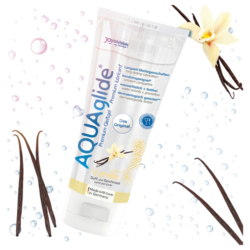 AQUAglide vízbázisú síkosító - vanília (100 ml) 135266 termék bemutató kép