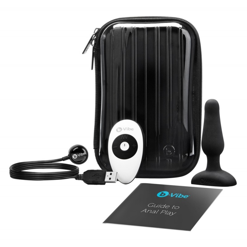 b-Vibe Novice - kezdő anál vibrátor (fekete) 682 termék bemutató kép