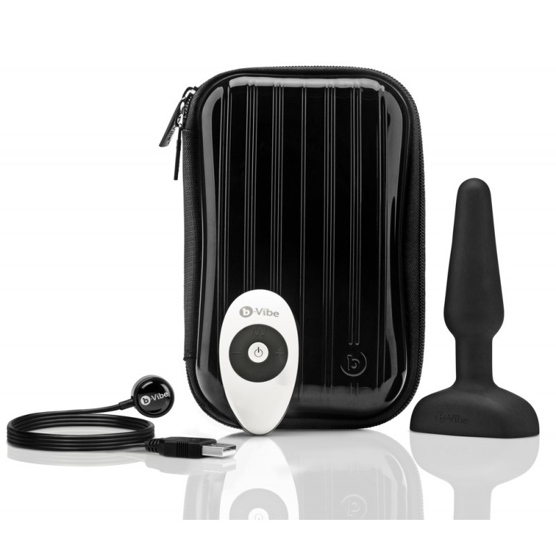 b-Vibe trio - 3 motoros anál vibrátor (fekete) 13192 termék bemutató kép