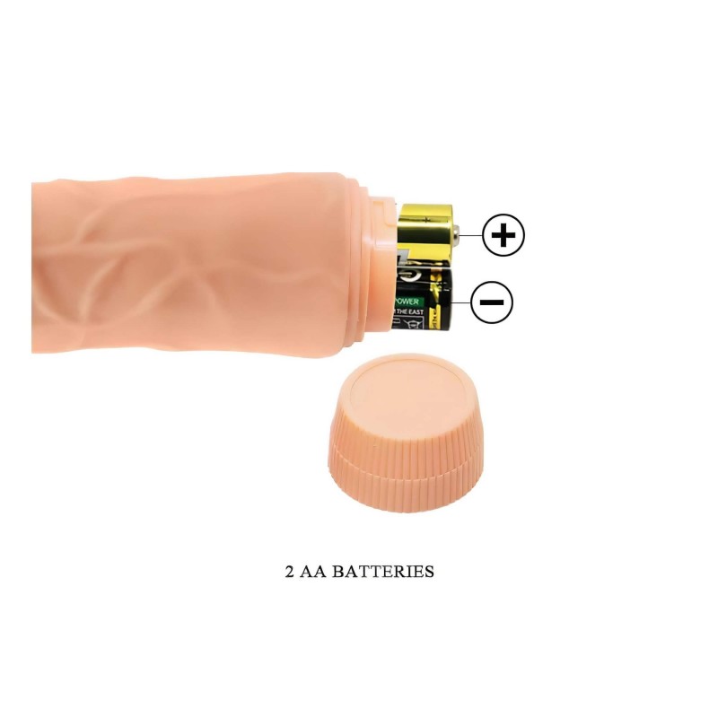 Baile Barbara - élethű vibrátor - 19,5 cm (testszínű) 142100 termék bemutató kép