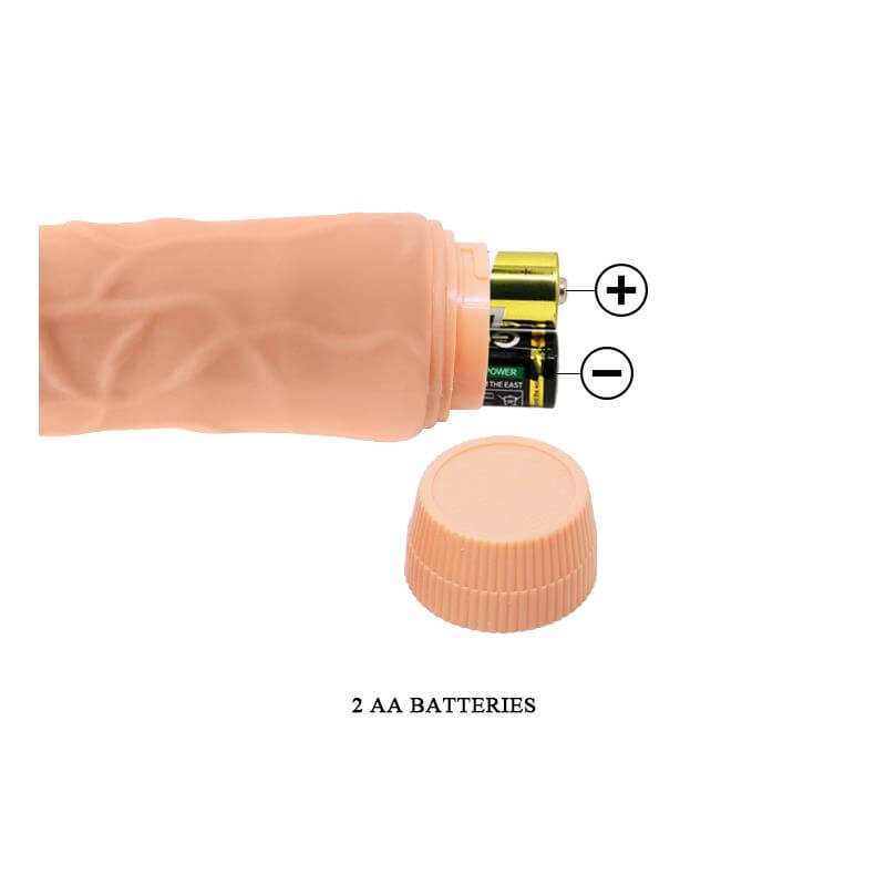 Baile Barbara - élethű vibrátor - 19,5cm (natúr) 90855 termék bemutató kép