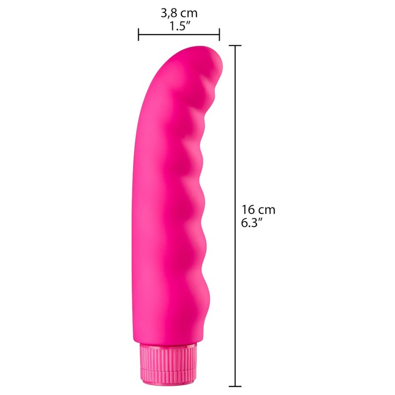 Baseks - hullámos vibrátor (rózsaszín) - 16 cm 151732 termék bemutató kép