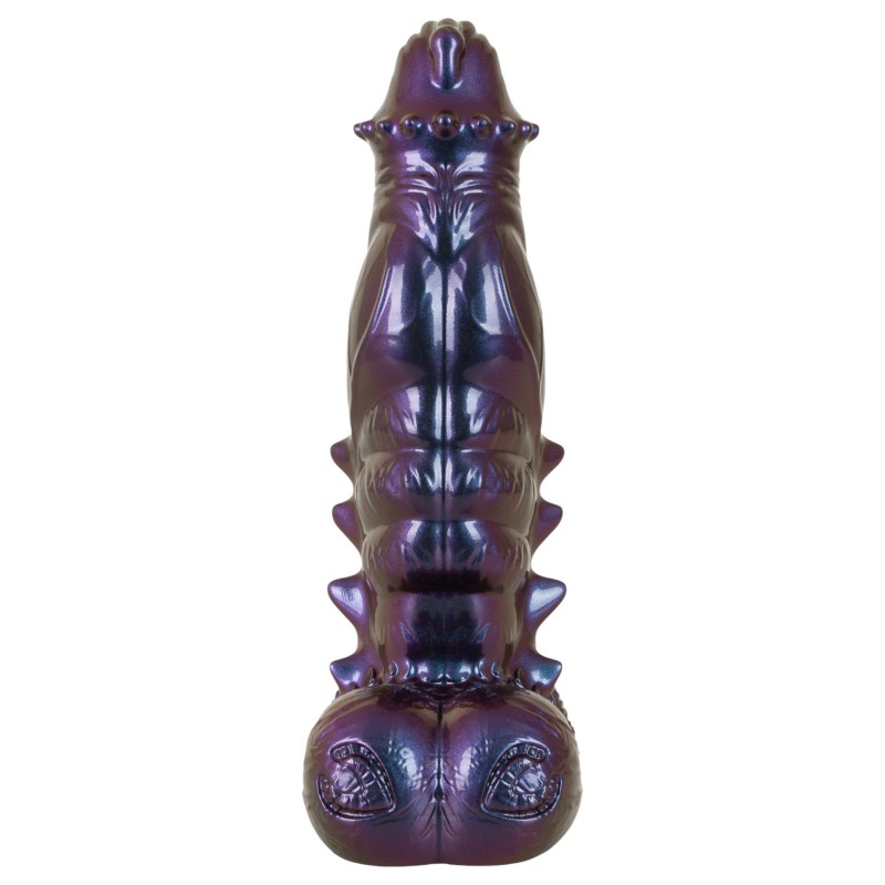 Beasty Cocks Tech-Zilla Bang - tapadókorongos monster dildó (lila) 149293 termék bemutató kép