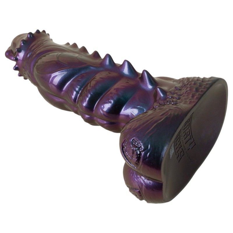 Beasty Cocks Tech-Zilla Bang - tapadókorongos monster dildó (lila) 149294 termék bemutató kép