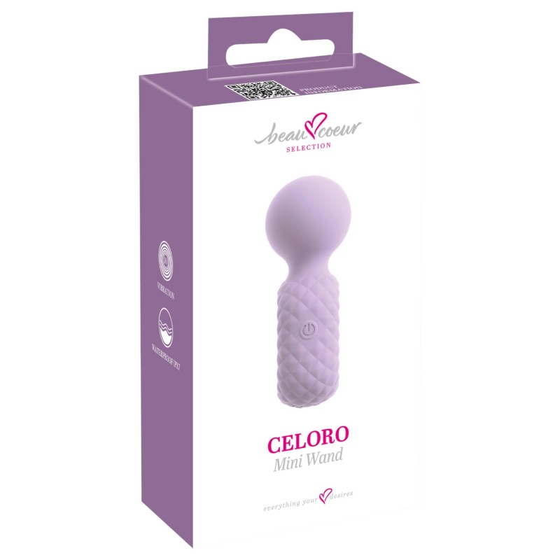 Beau Coeur Celoro - mini wand masszírozó vibrátor (lila) 164553 termék bemutató kép