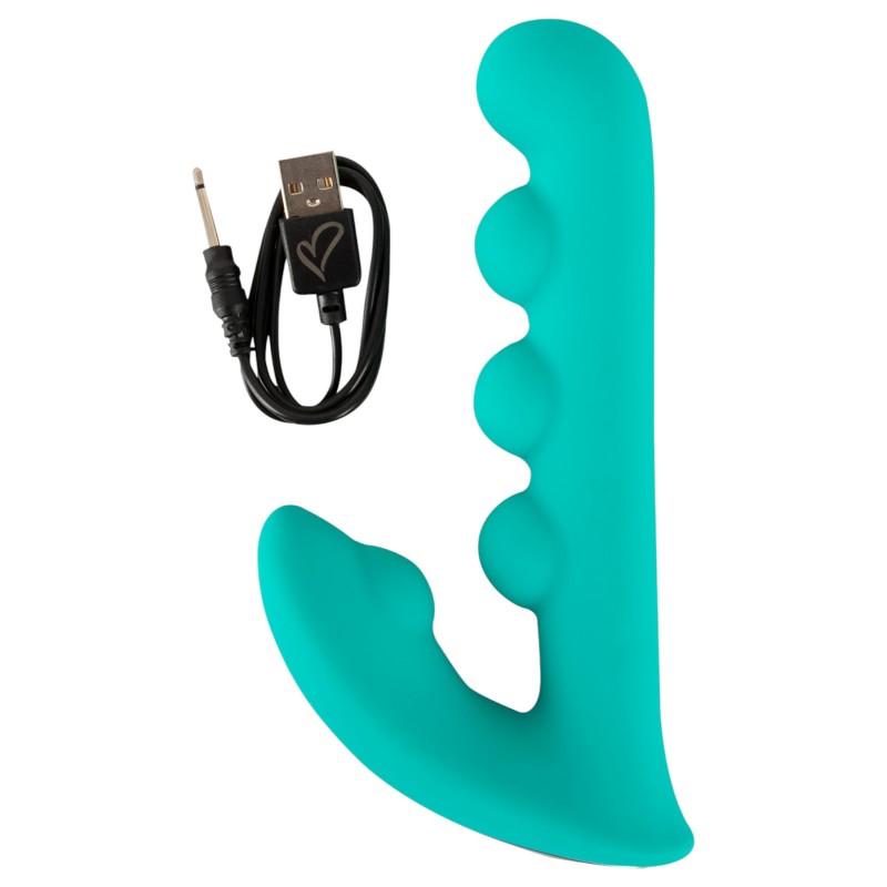 Beau Coeur Sylora - gyöngyös 2in1 vibrátor (zöld) 124261 termék bemutató kép