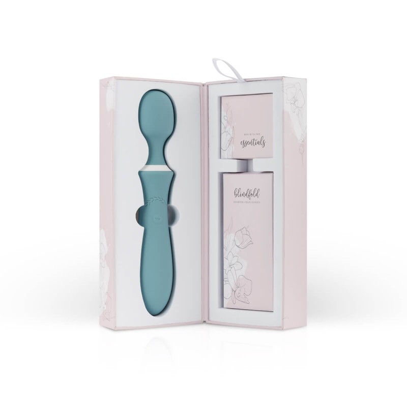 Bloom Orchid Wand - akkus, masszírozó vibrátor (türkiz) 36326 termék bemutató kép