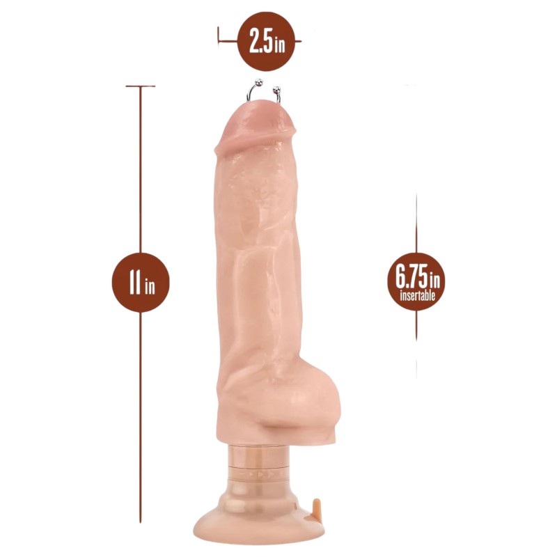 Blush Bad Boy - piercinges vibrátor - 33 cm (natúr) 134275 termék bemutató kép