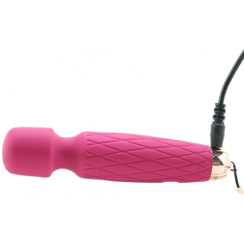 Bodywand Luxe - akkus, mini masszírozó vibrátor (rózsaszín) 40886 termék bemutató kép