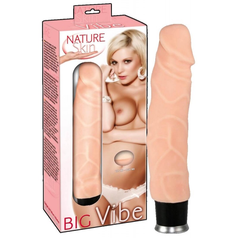 Bőrtapintású vibrátor - Nature Skin 5147 termék bemutató kép