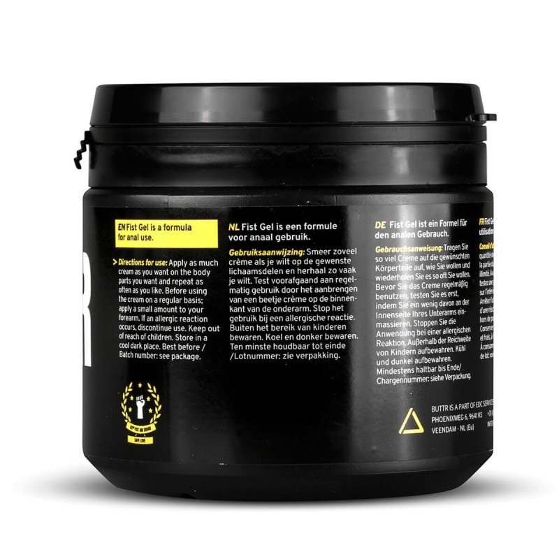 BUTTR Fisting Gel - öklöző, vízbázisú síkosító gél (500ml) 34464 termék bemutató kép