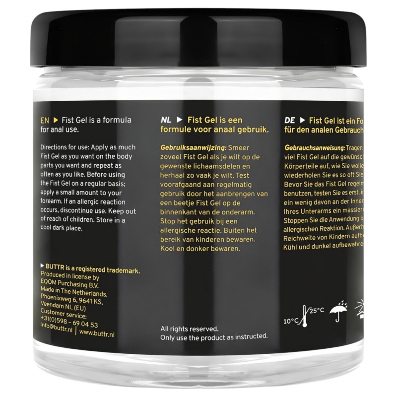 BUTTR - tapadásmentes öklöző (fisting) gél (500ml) 115989 termék bemutató kép