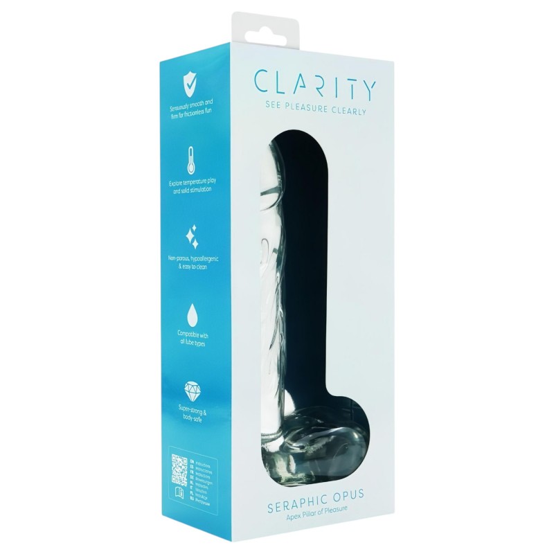 Clarity Seraphic Opus - üveg G-pont dildó (átlátszó) 147774 termék bemutató kép