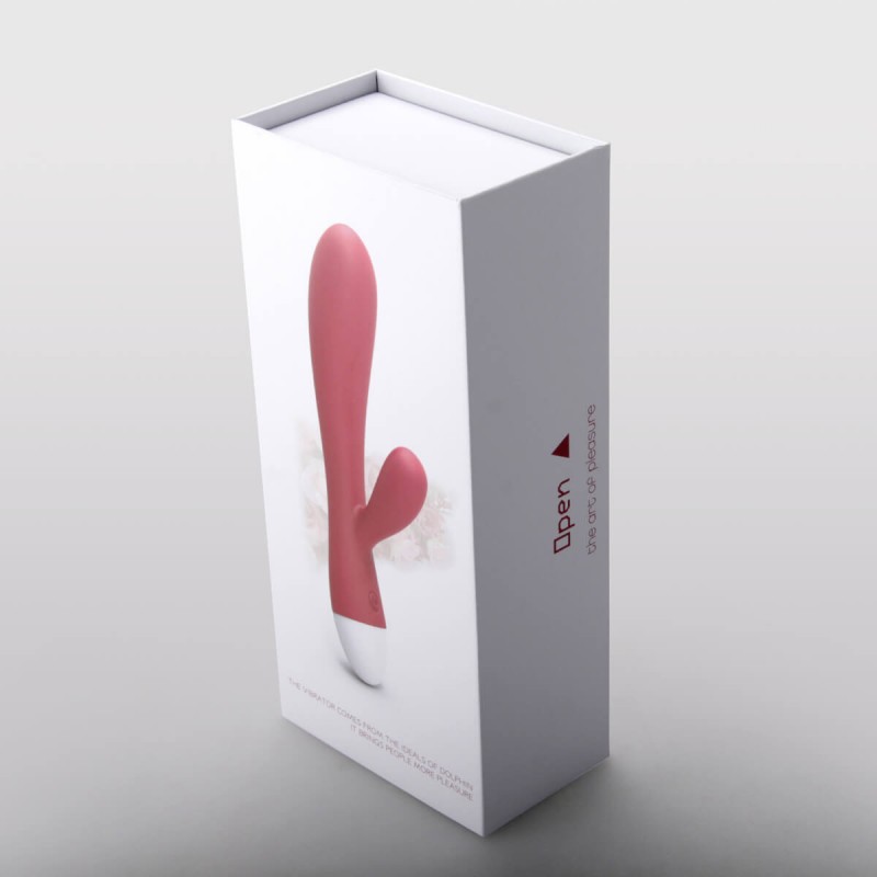 Cotoxo Dolphin & baby - akkus csiklókaros vibrátor (piros) 13471 termék bemutató kép