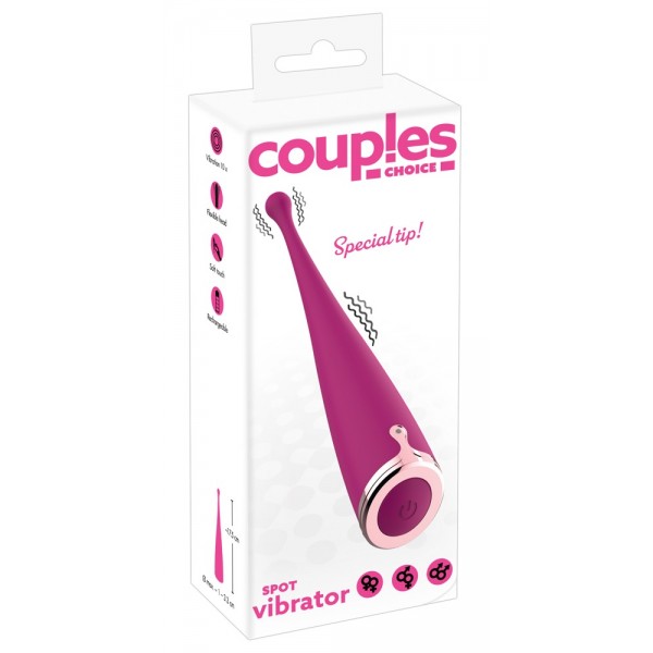 Couples Choice - akkus csikló vibrátor (pink)
