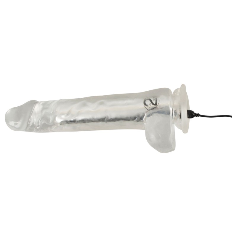 Crystal - Vibrátor tapadókoronggal (áttetsző) 128886 termék bemutató kép
