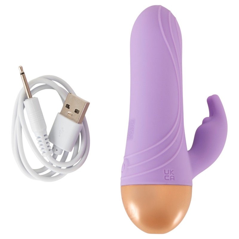 Cuties - akkus, vízálló mini csiklókaros vibrátor (lila) 151422 termék bemutató kép