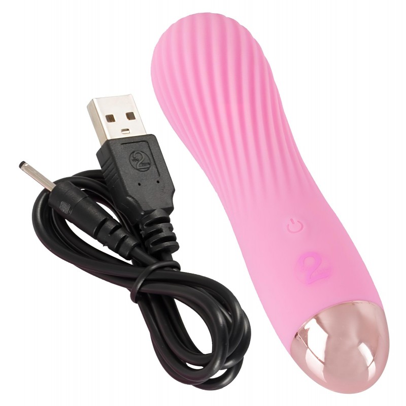 Cuties Mini - akkus, vízálló, spirál vibrátor (pink) 105933 termék bemutató kép