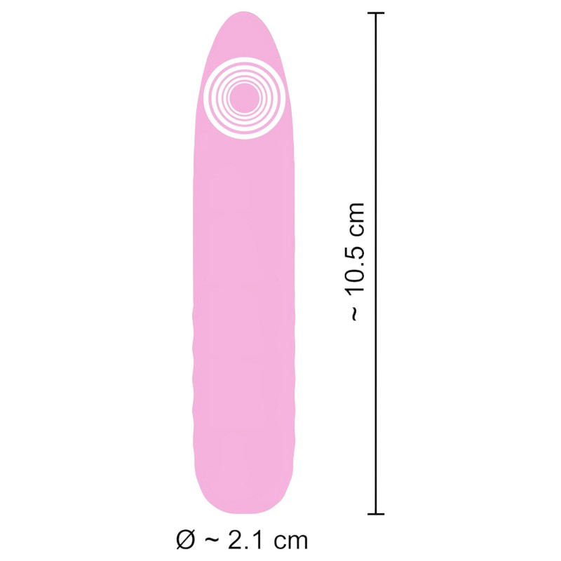 Cuties - mini vibrátor (pink) 103110 termék bemutató kép