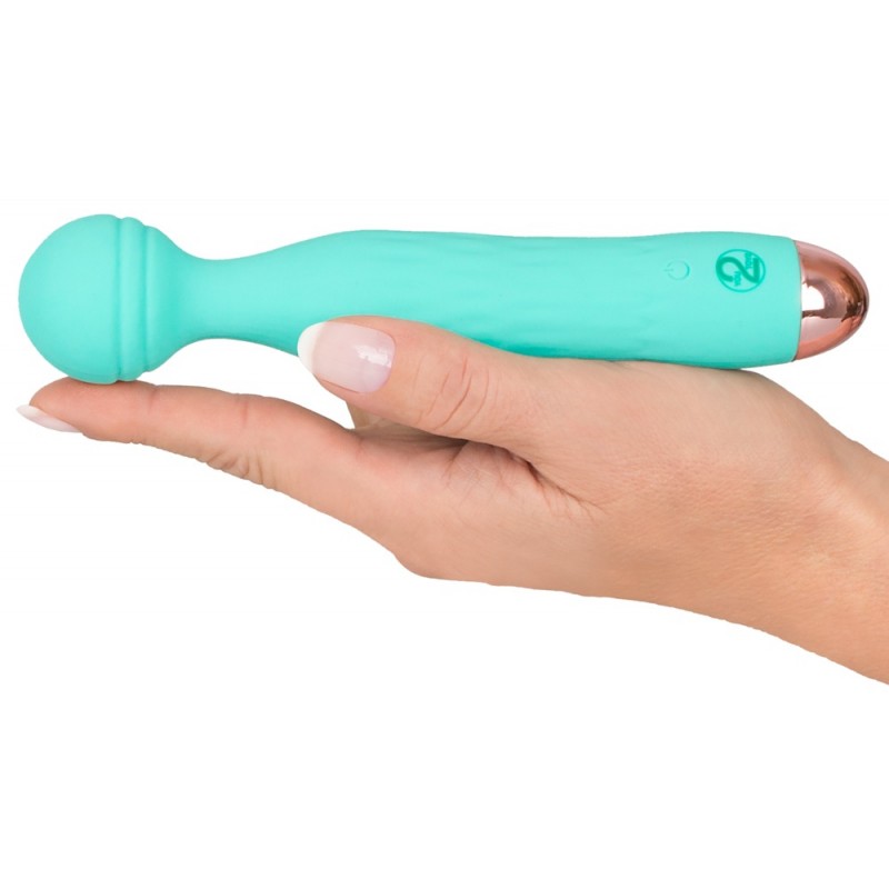 Cuties Mini Wand - akkus, vízálló, masszírozó vibrátor (zöld) 44364 termék bemutató kép