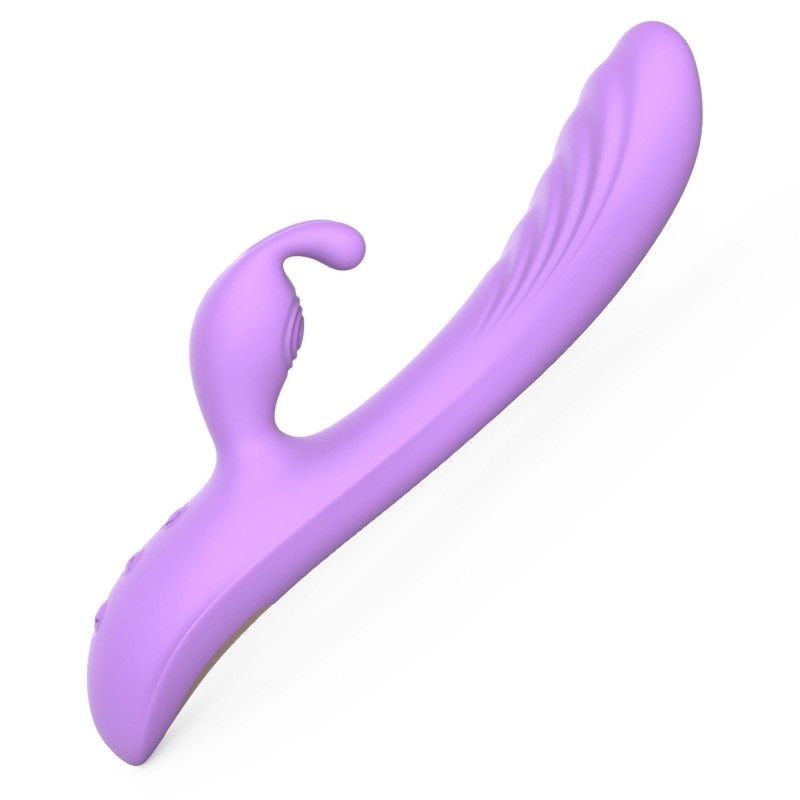 Desirel Hop & Buzz Bunny - nyuszis, csiklókaros vibrátor (lila) 97969 termék bemutató kép