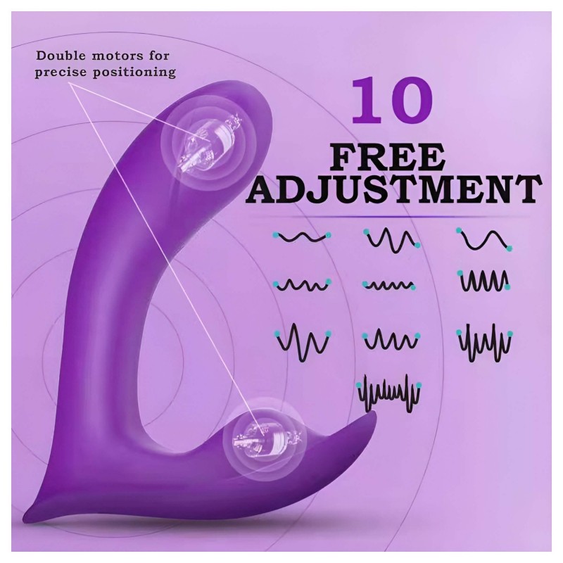 Desirel Insider - G-pont és prosztata vibrátor (lila) 97980 termék bemutató kép