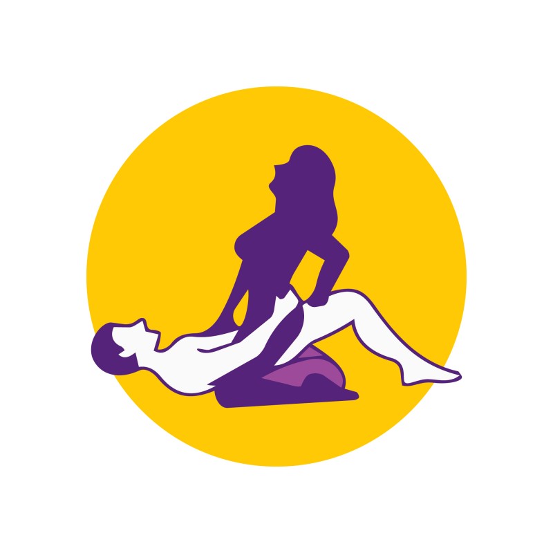 Desirel Magic Pillow - felfújható ék szexpárna (sötétlila) 145461 termék bemutató kép