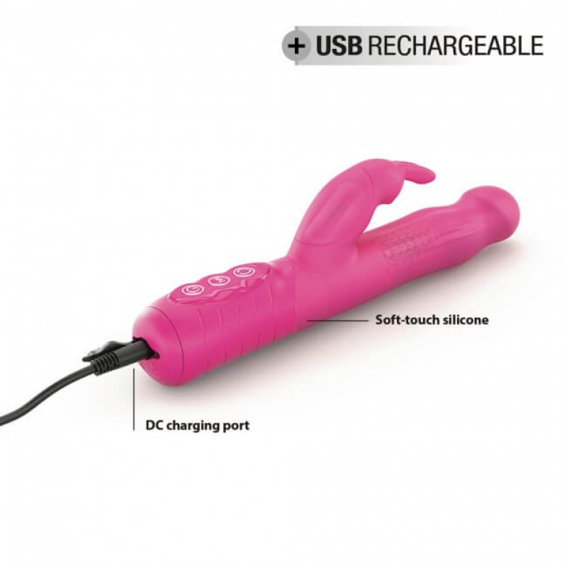 Dorcel Baby Rabbit 2.0 - akkus, csiklókaros vibrátor (pink) 50788 termék bemutató kép