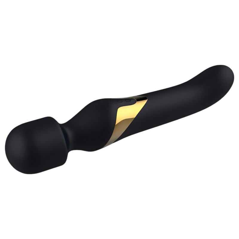 Dorcel Dual Orgasms Gold - 2in1 masszírozó vibrátor (fekete) 100956 termék bemutató kép