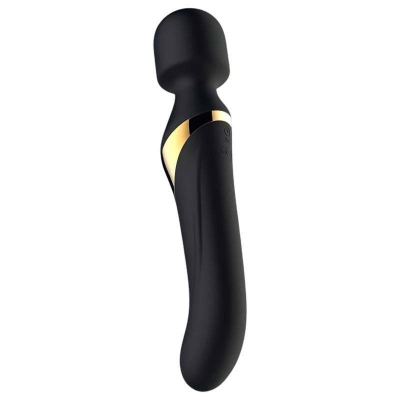 Dorcel Dual Orgasms Gold - 2in1 masszírozó vibrátor (fekete) 100957 termék bemutató kép