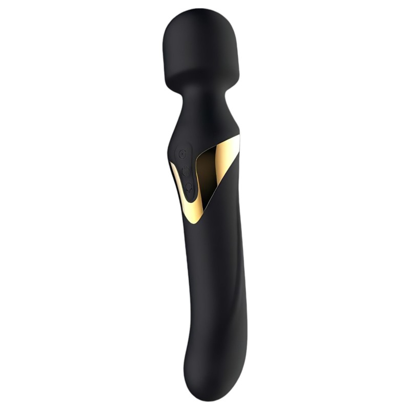 Dorcel Dual Orgasms Gold - 2in1 masszírozó vibrátor (fekete) 100958 termék bemutató kép