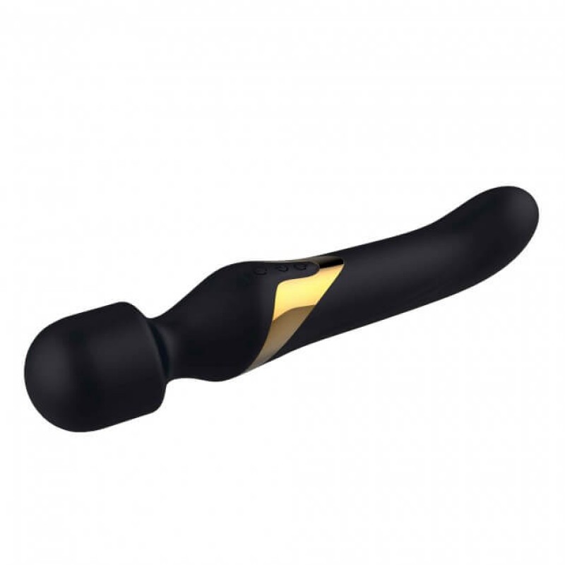 Dorcel Dual Orgasms Gold - 2in1 masszírozó vibrátor (fekete) 50875 termék bemutató kép
