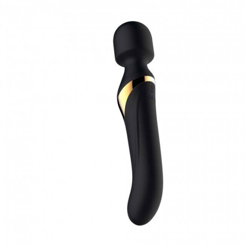Dorcel Dual Orgasms Gold - 2in1 masszírozó vibrátor (fekete) 50876 termék bemutató kép