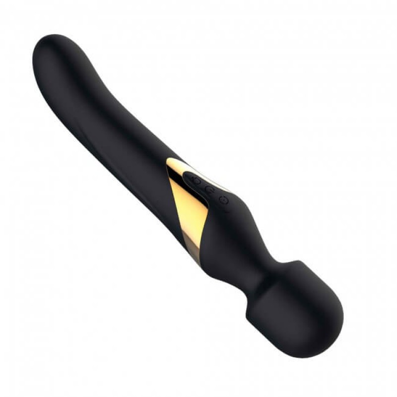 Dorcel Dual Orgasms Gold - 2in1 masszírozó vibrátor (fekete) 50878 termék bemutató kép
