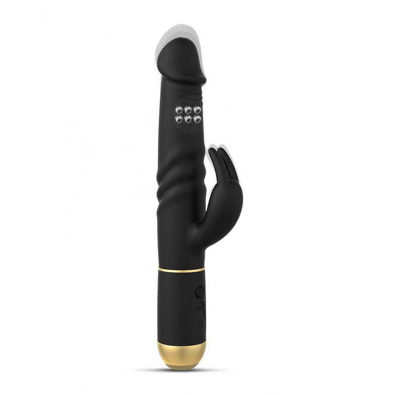 Dorcel Furious Rabbit 2.0 - lökő csiklókaros vibrátor (fekete) 51219 termék bemutató kép