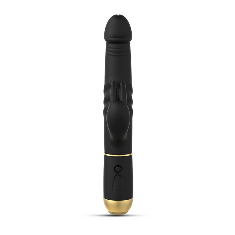 Dorcel Furious Rabbit 2.0 - lökő csiklókaros vibrátor (fekete) 51220 termék bemutató kép