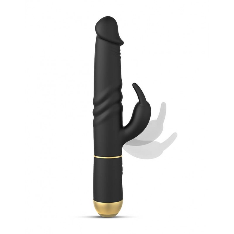 Dorcel Furious Rabbit 2.0 - lökő csiklókaros vibrátor (fekete) 94061 termék bemutató kép