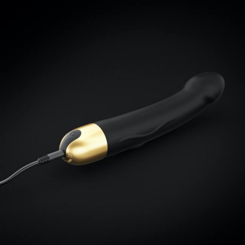 Dorcel Real Vibration M 2.0 - akkus vibrátor (fekete-arany) 50732 termék bemutató kép