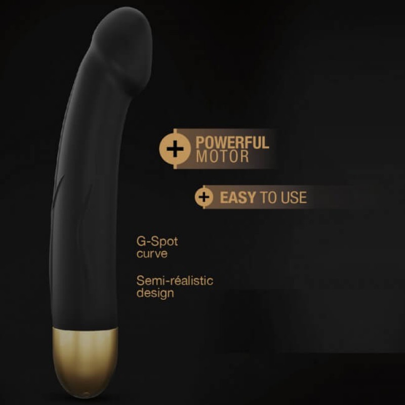 Dorcel Real Vibration M 2.0 - akkus vibrátor (fekete-arany) 50734 termék bemutató kép