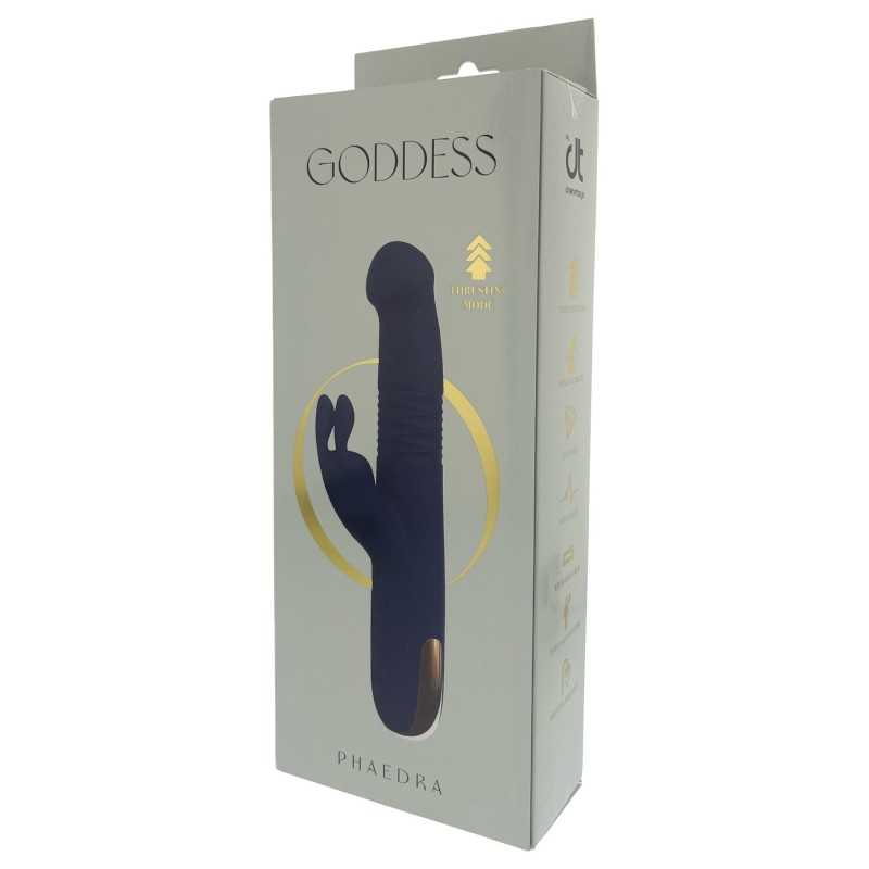 Dreamtoys Goddess Collection - lökő vibrátor (sötétkék) 139753 termék bemutató kép